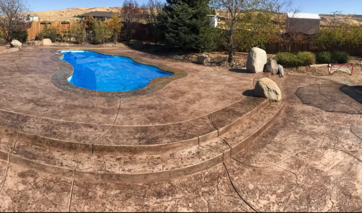 Stamped Concrete done by Great Basin Comcrete