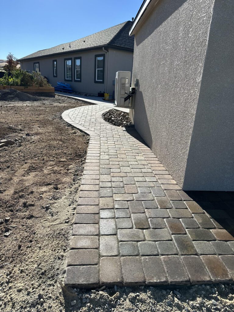 Paver Pathway done by Great Basin Concrete
