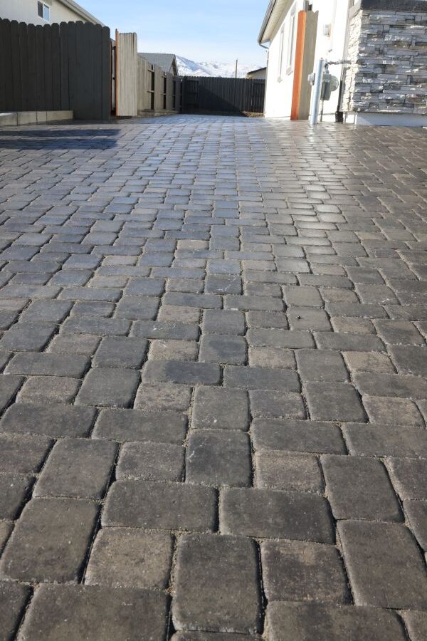 A completed paver job done by Great Basin Concrete