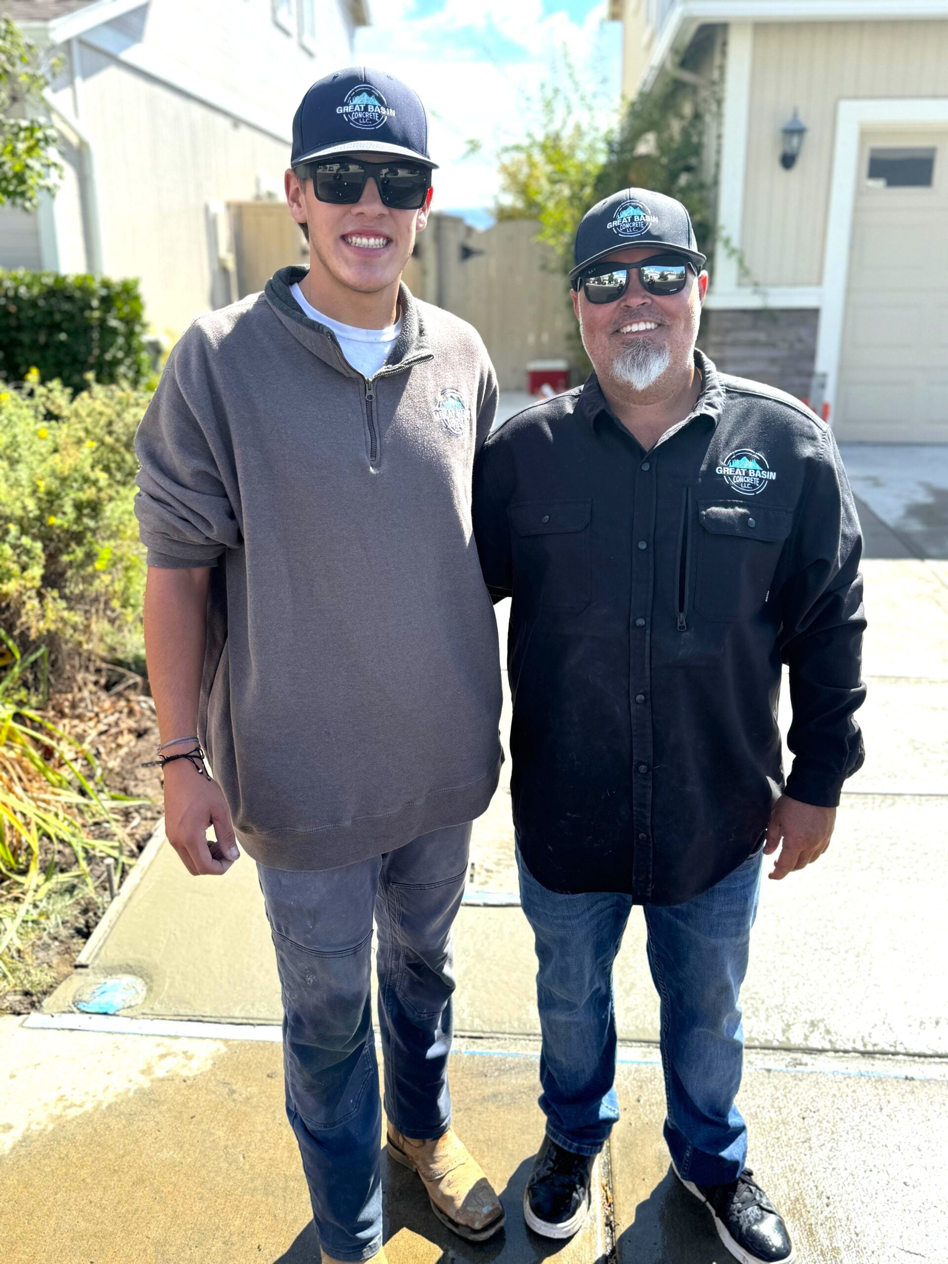 Austin and Kaleb Hayden of Great Basin Concrete.