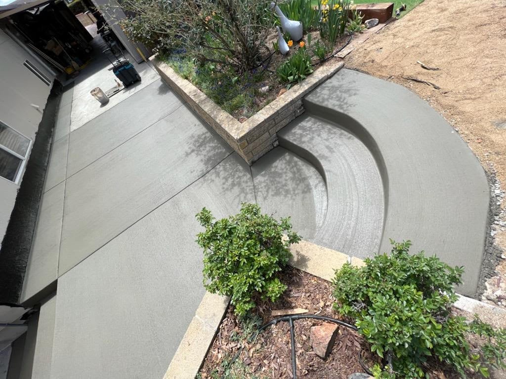 Concrete steps and patio done by Great Basin Concrete - Concrete contractor in Reno and Sparks